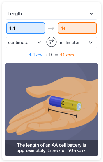 4.9 cm in mm