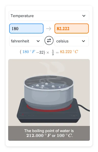 How do you convert 180 F to Celsius Method Steps CK 12 Foundation