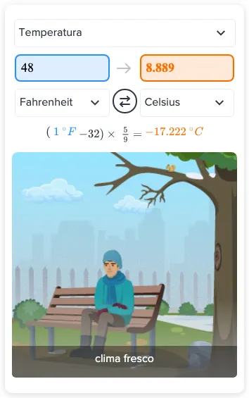 Respuestas de Flexi - ¿Qué son 48 grados Fahrenheit en Celsius? | CK-12 ...