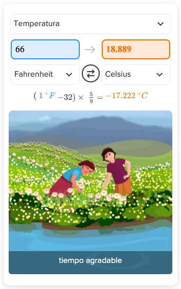 Respuestas de Flexi - ¿Cuántos grados Celsius son 66 grados Fahrenheit ...