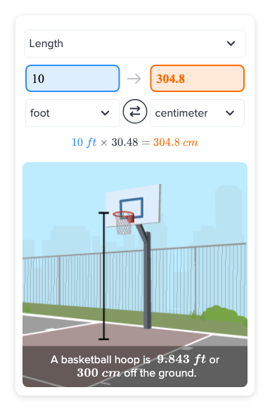 Flexi Answers What Is The Length Of 10 Feet In Centimeters CK 12 