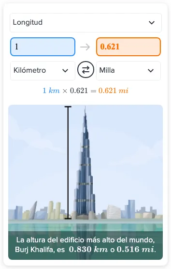 Respuestas de Flexi - ¿Cuántas millas equivalen a 1 km? | CK-12 Foundation