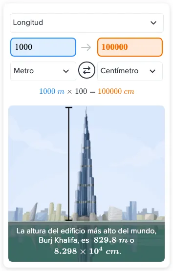¿Cuántos centímetros son 1000 metros? - Método & pasos | CK-12 Foundation