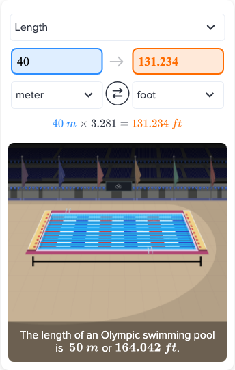 Flexi Answers How Many Feet Is 40 Meters CK 12 Foundation