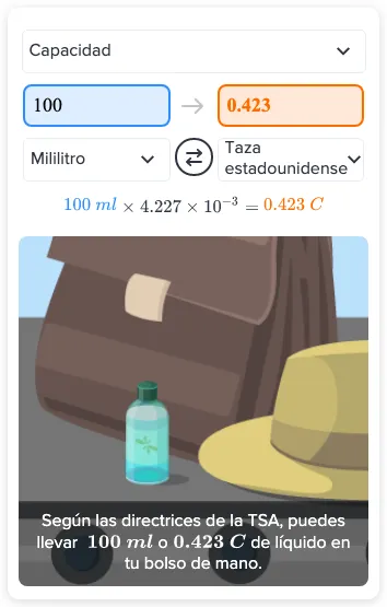 Convierte 100 ml de leche en tazas. - Mtodo & pasos | CK-12 Foundation