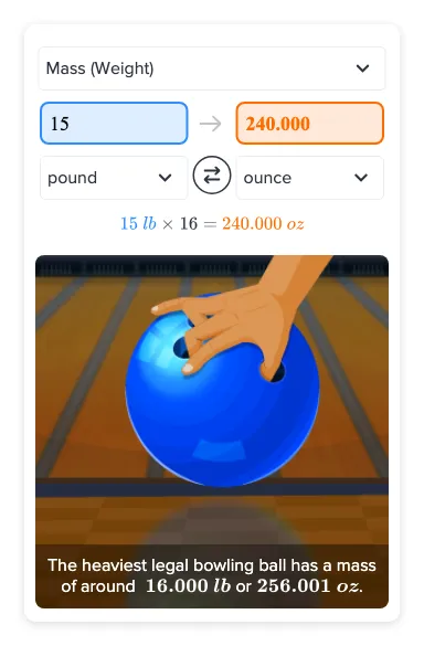 Flexi answers - How many ounces is 15 pounds? | CK-12 Foundation